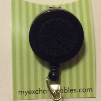 Interchangeable Alligator Clip Swivel Retractable - Black, OSFA