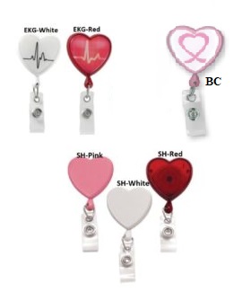 Heart Shaped Badge Reels