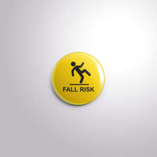 C157 Interchangeable Badge Button Fall Risk