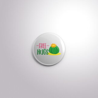 C171 Interchangeable Badge Button Free Hugs