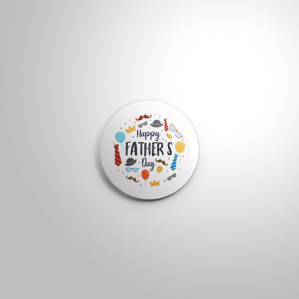 H74 Interchangeable Badge Button Father's Day