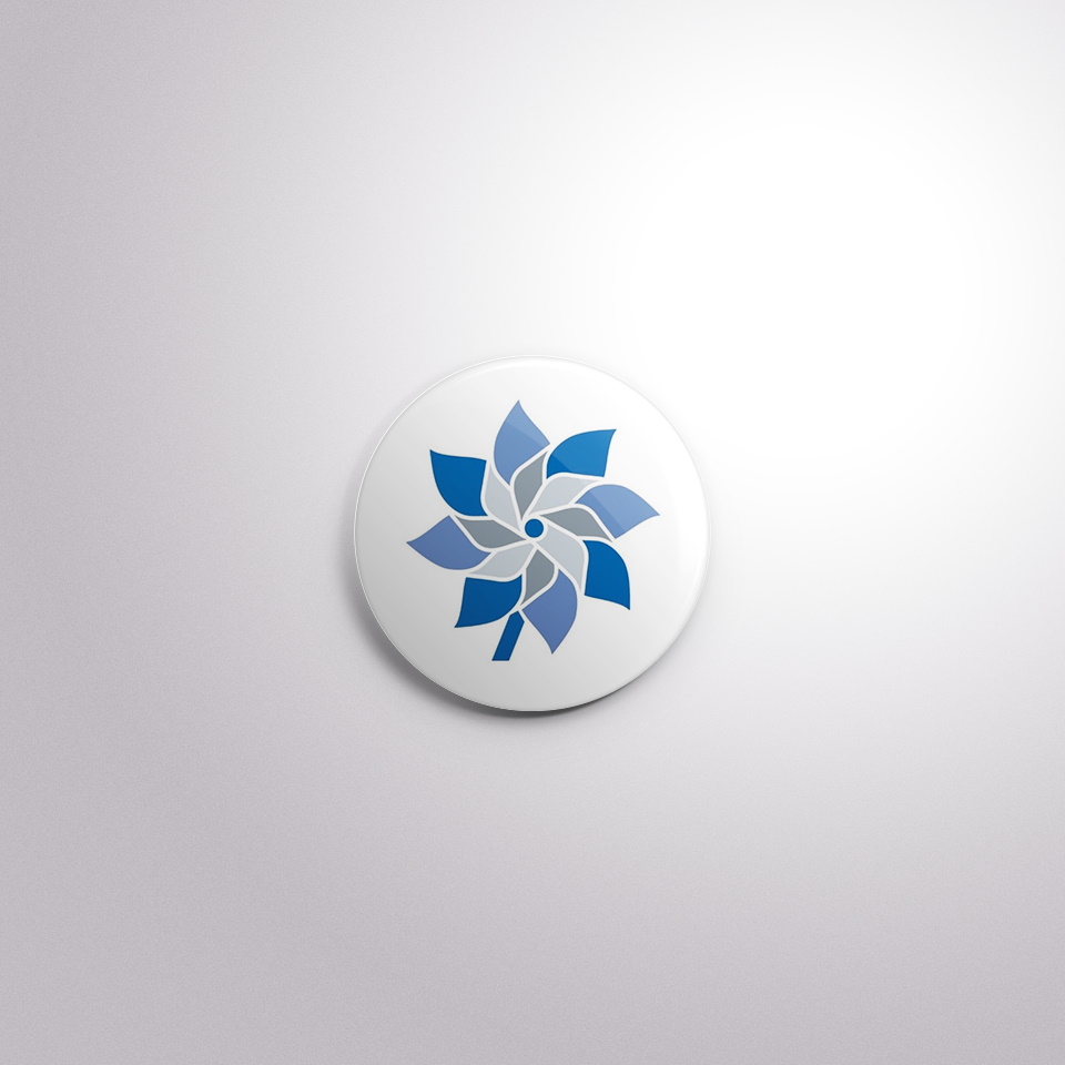 R11 Interchangeable Badge Button Pinwheel
