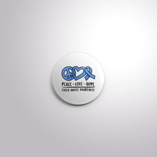 R8 Interchangeable Badge Button Child Abuse