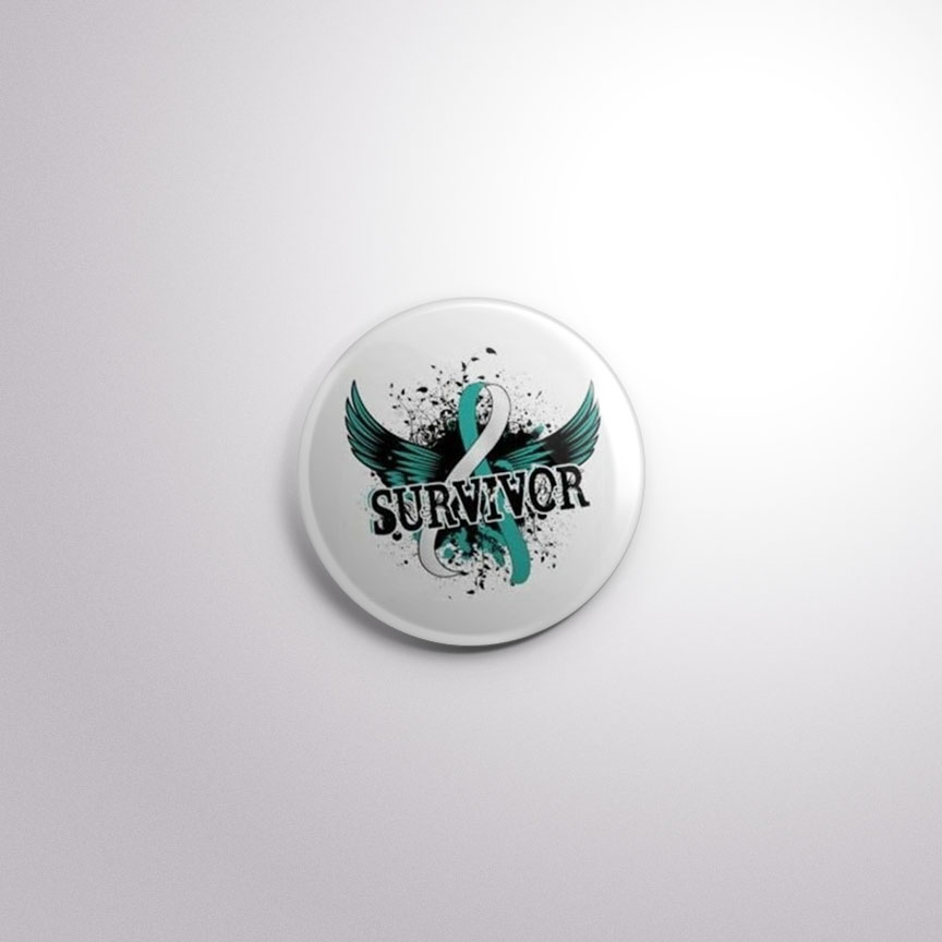 BC13 Interchangeable Badge Button Survivor