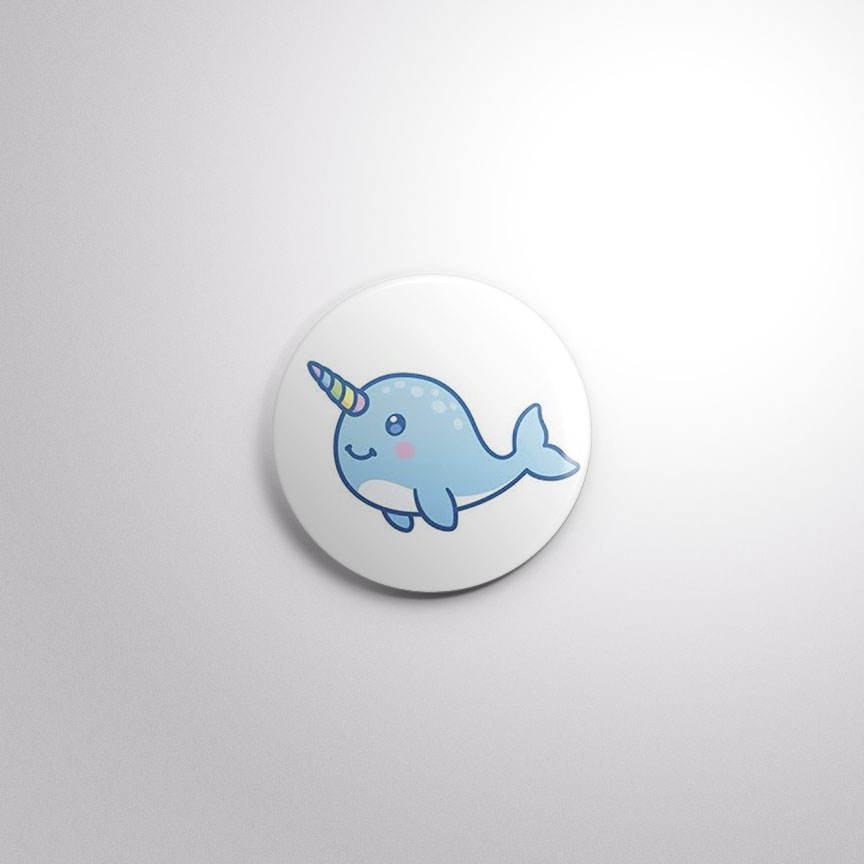 C116 Interchangeable Badge Button Narwal