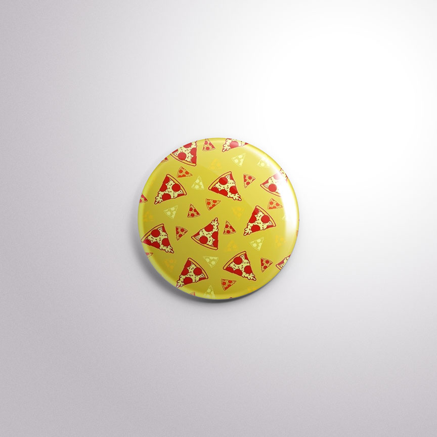 C133 Interchangeable Badge Button Pizza