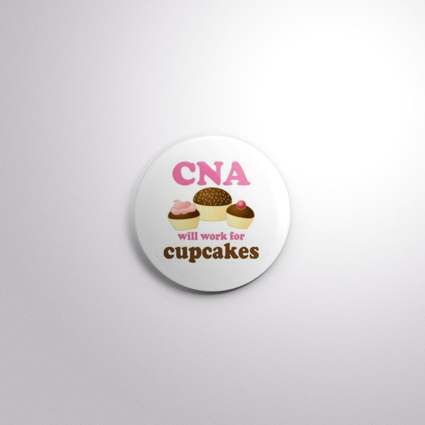 C57 Interchangeable Badge Button CNA Cupcakes
