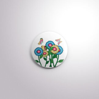 C71 Interchangeable Badge Button Flowers