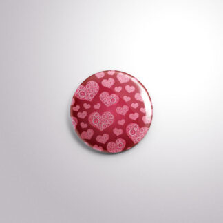 H12 Interchangeable Badge Button Swirl Hearts