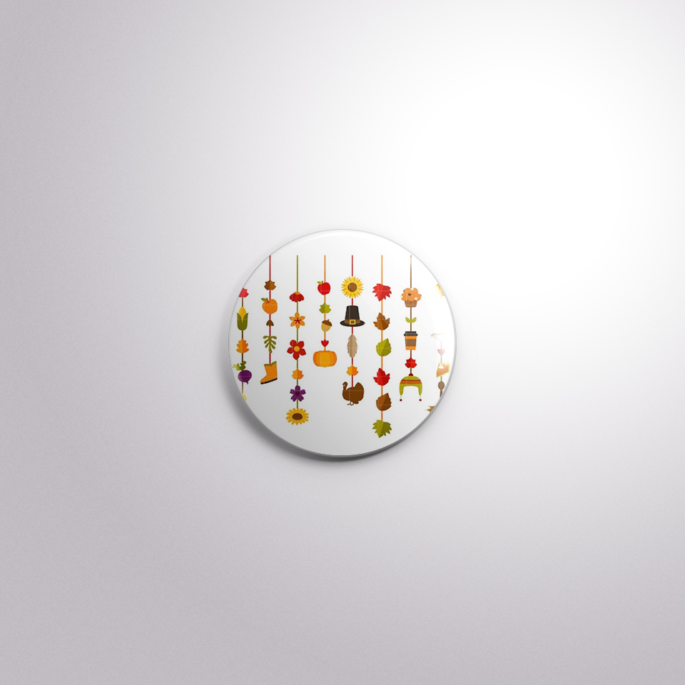 C187 Interchangeable Badge Button Fall