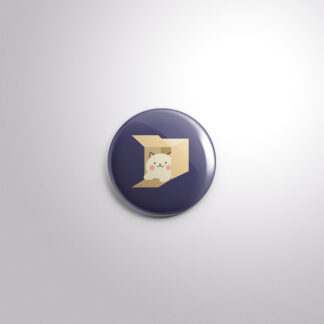 C190 Interchangeable Badge Button Cat & Box